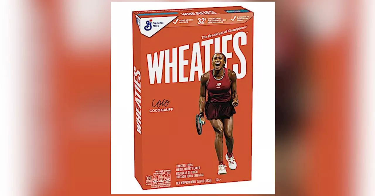 Coco Gauff will be featured on limited-edition boxes of Wheaties