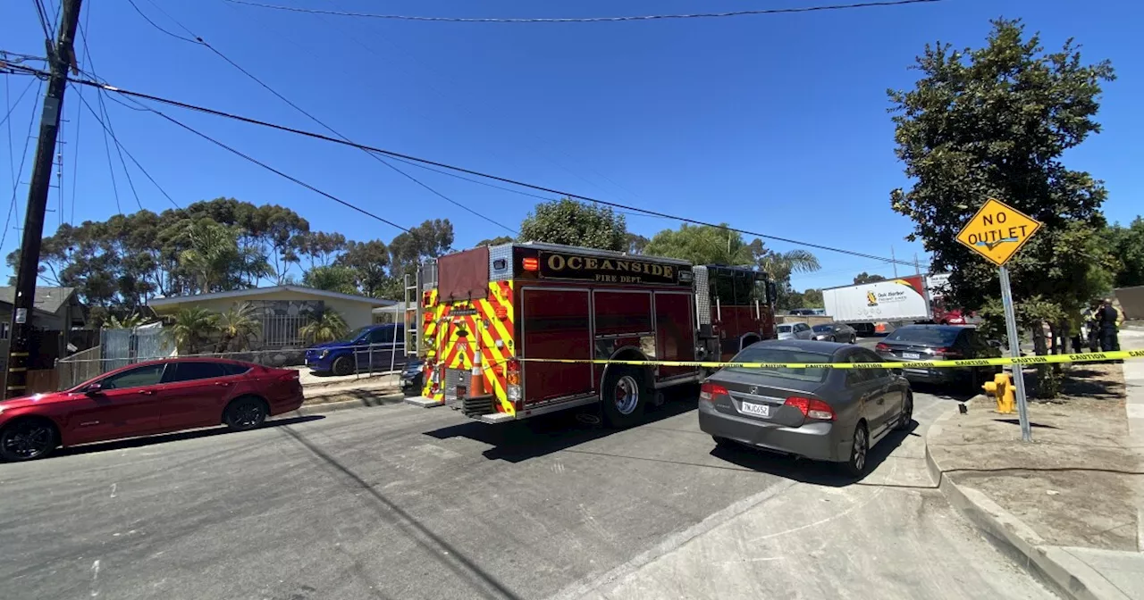 Downed power lines cause road closures in Oceanside, interrupting school pick up