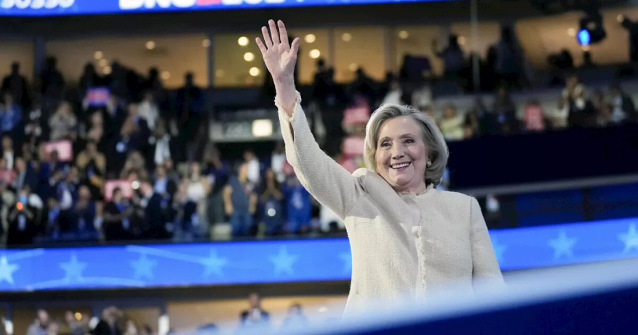 'Keep going:' Hillary Clinton calls on voters to push through the 'glass ceiling' during DNC address