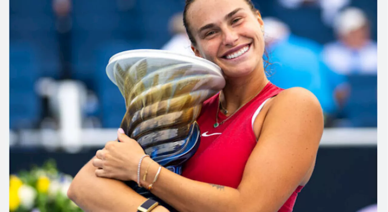 Sabalenka downs Pegula to win WTA Cincinnati Open