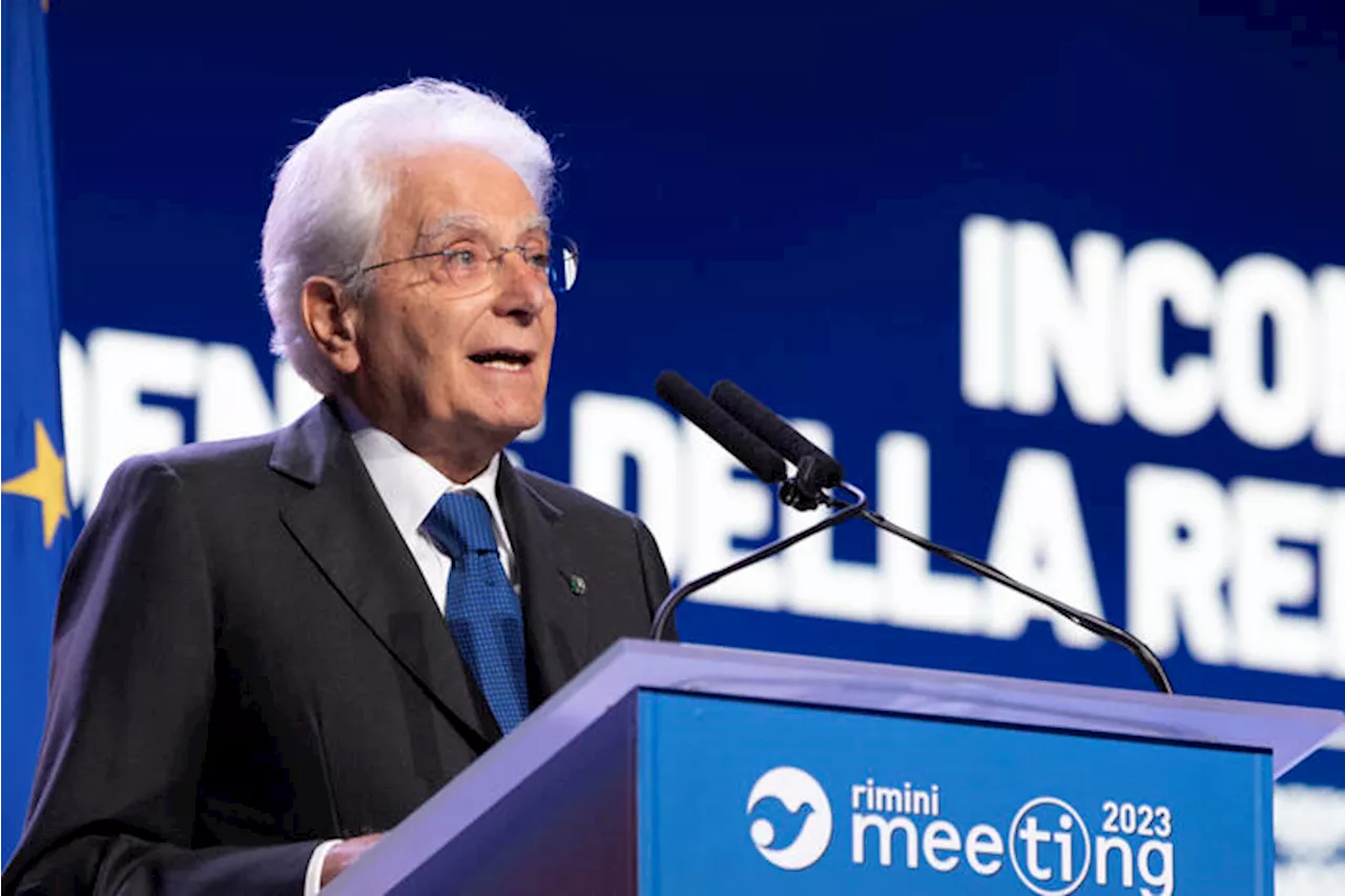 Debate is essential Mattarella tells Rimini Meeting