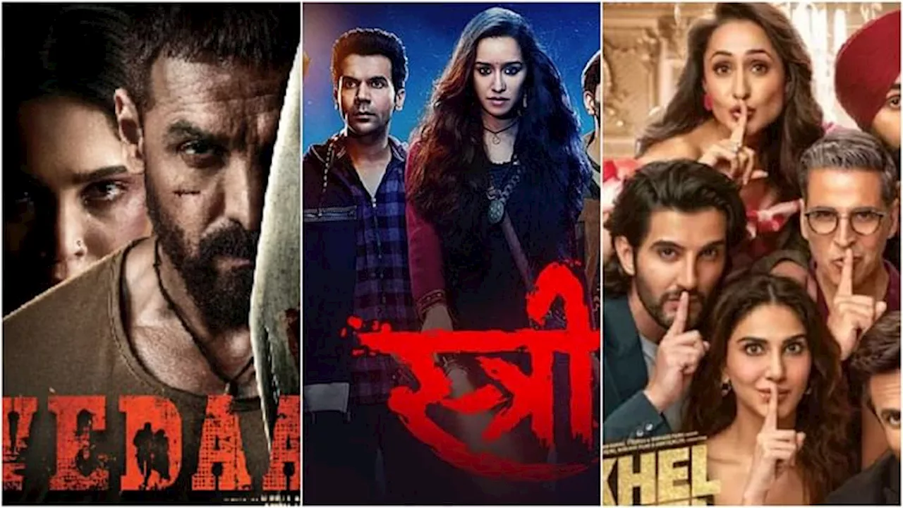 Box Office Collection: मंडे टेस्ट में टॉपर बनी 'स्त्री 2', जानें 'वेदा'-'खेल खेल में' और बाकी फिल्मों का हाल