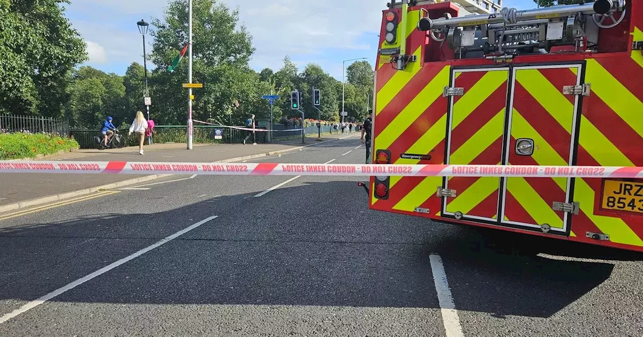 Live as emergency services close Ormeau Road following collision