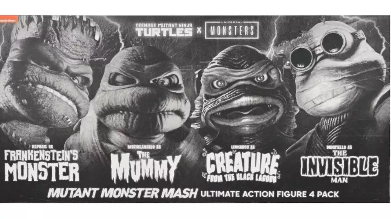 NECA Debuts Universal Monsters x Teenage Mutant Ninja Turtles 4-Pack