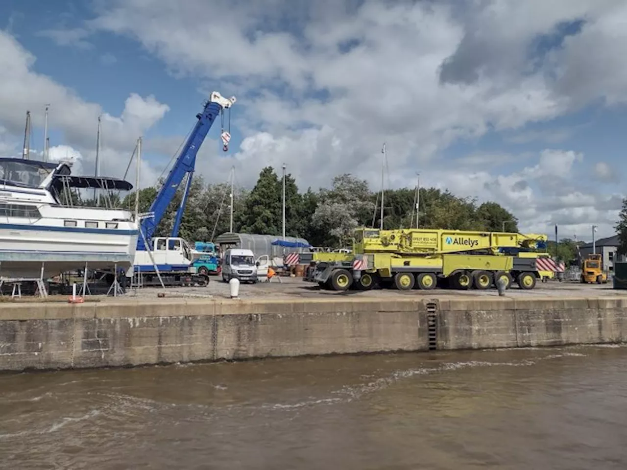 River Trader timing for Preston Docks update is given