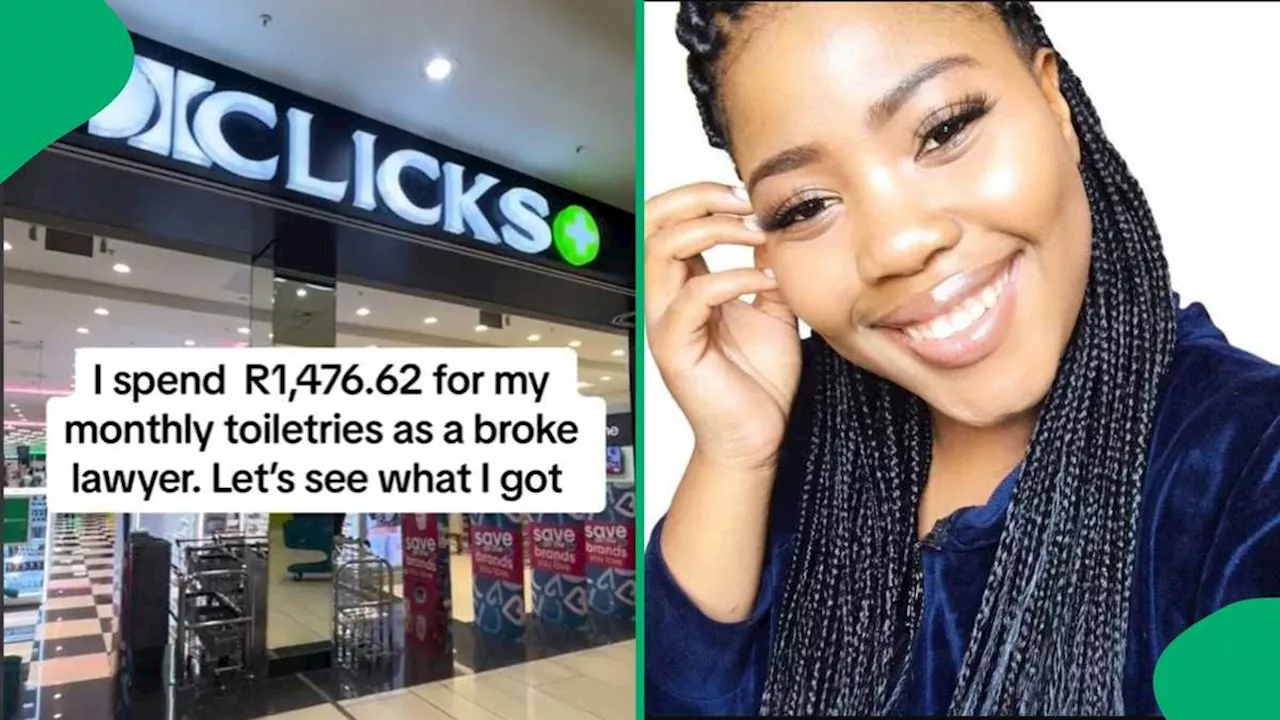 'Toiletries Are So Expensive': Mzansi Reacts to Broke Lawyer Spending R1.5K on Toiletries at Clicks