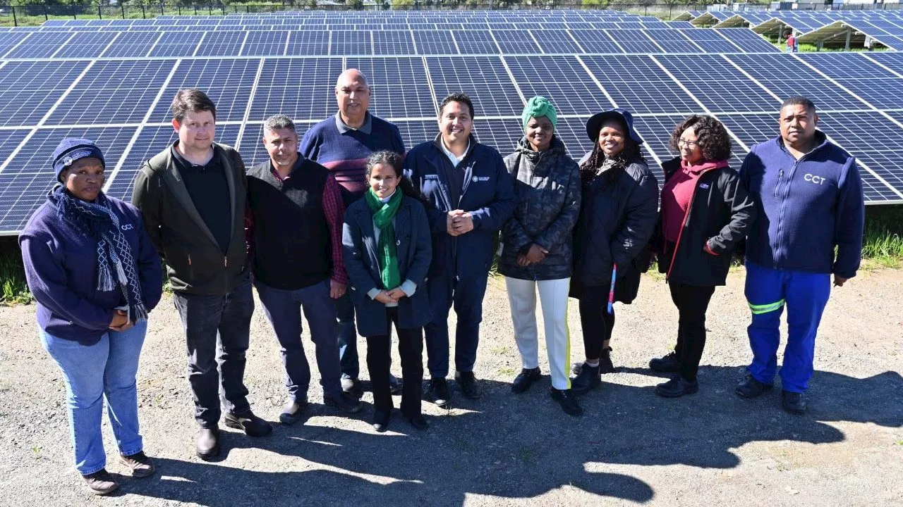 Cape Town unveils R14.6m solar project to boost energy security