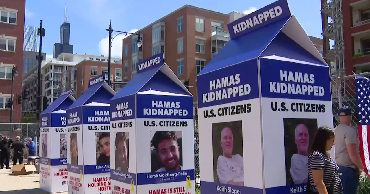 One-day exhibition near DNC draws attention to hostages held by Hamas