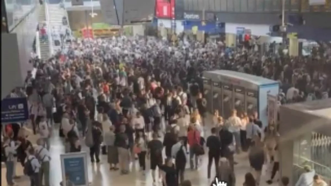 Waterloo Station is paralysed due to 'trespassers on the tracks'