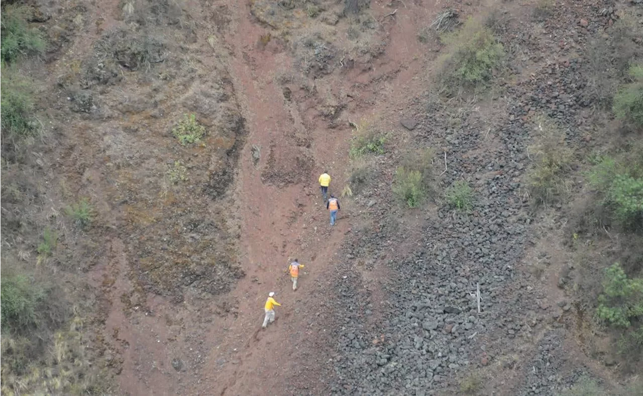 Rescatan a hombre tras caer al cráter del volcán inactivo Xitle en Tlalpan