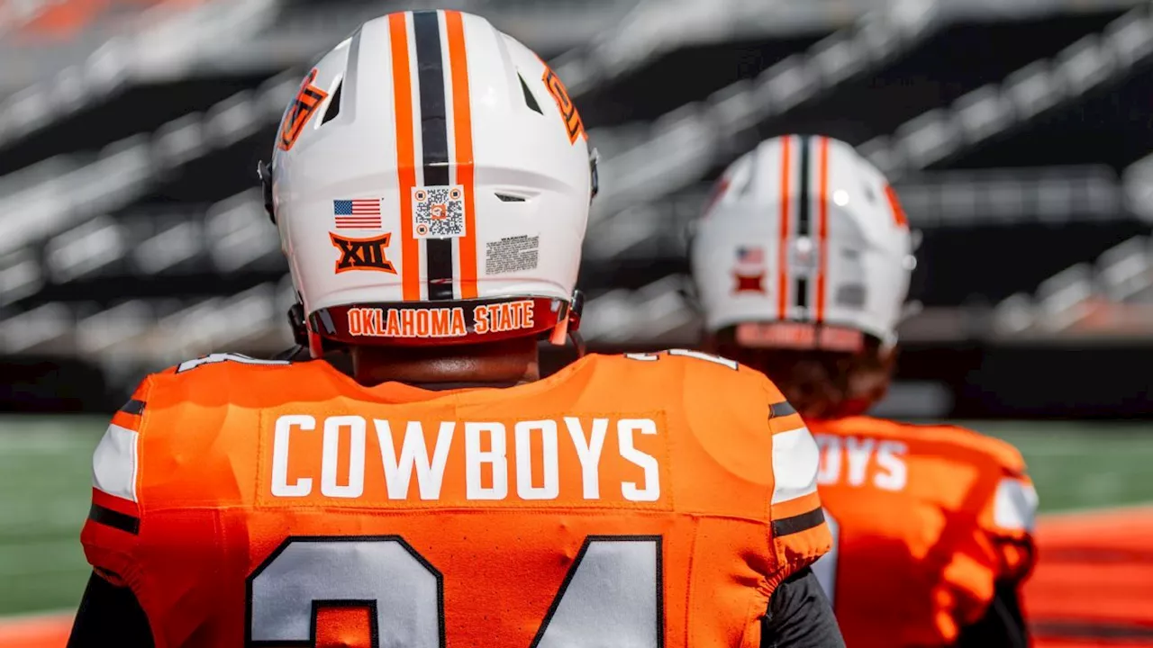 Oklahoma State to wear QR codes linked to NIL fund on helmets