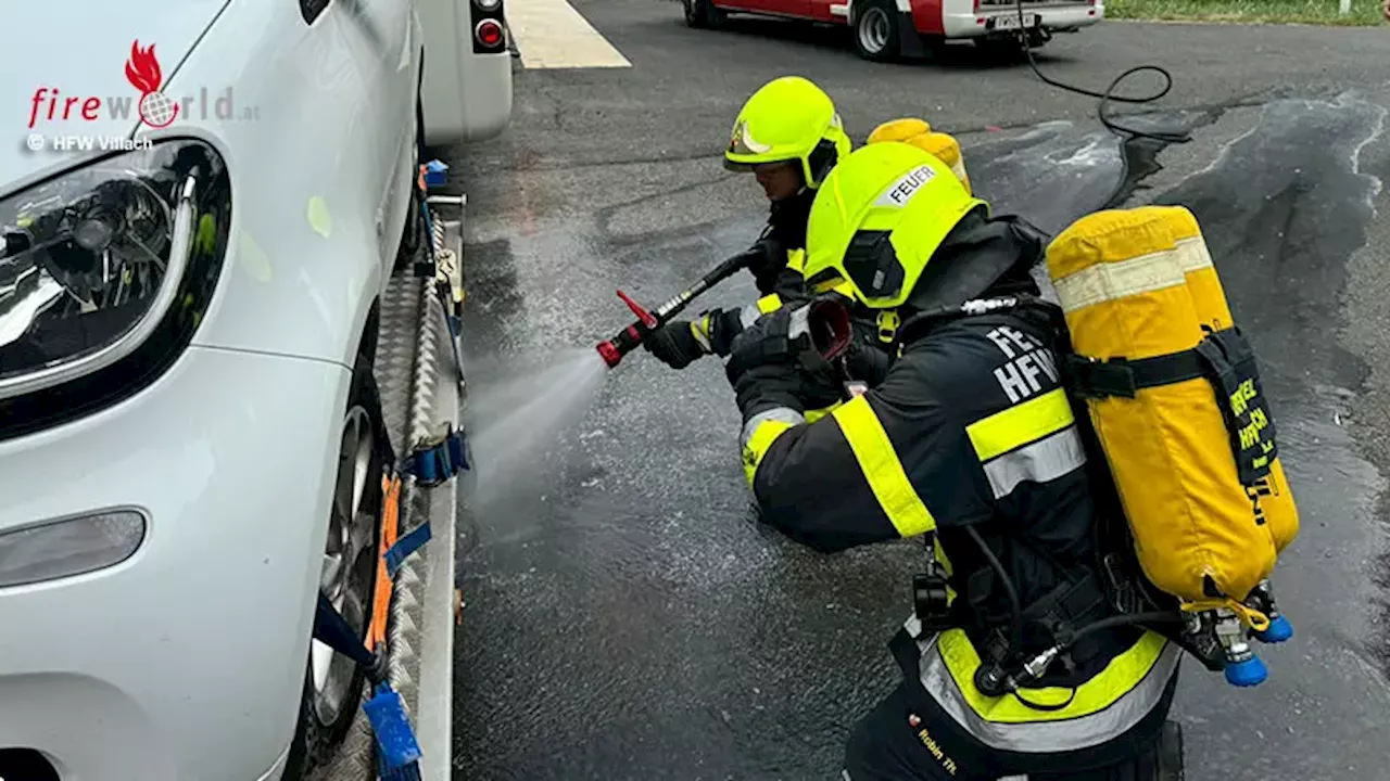 Ktn: Reifenbrand auf der A10 Tauernautobahn nach Oswaldibertunnel erfolgreich eingedämmt