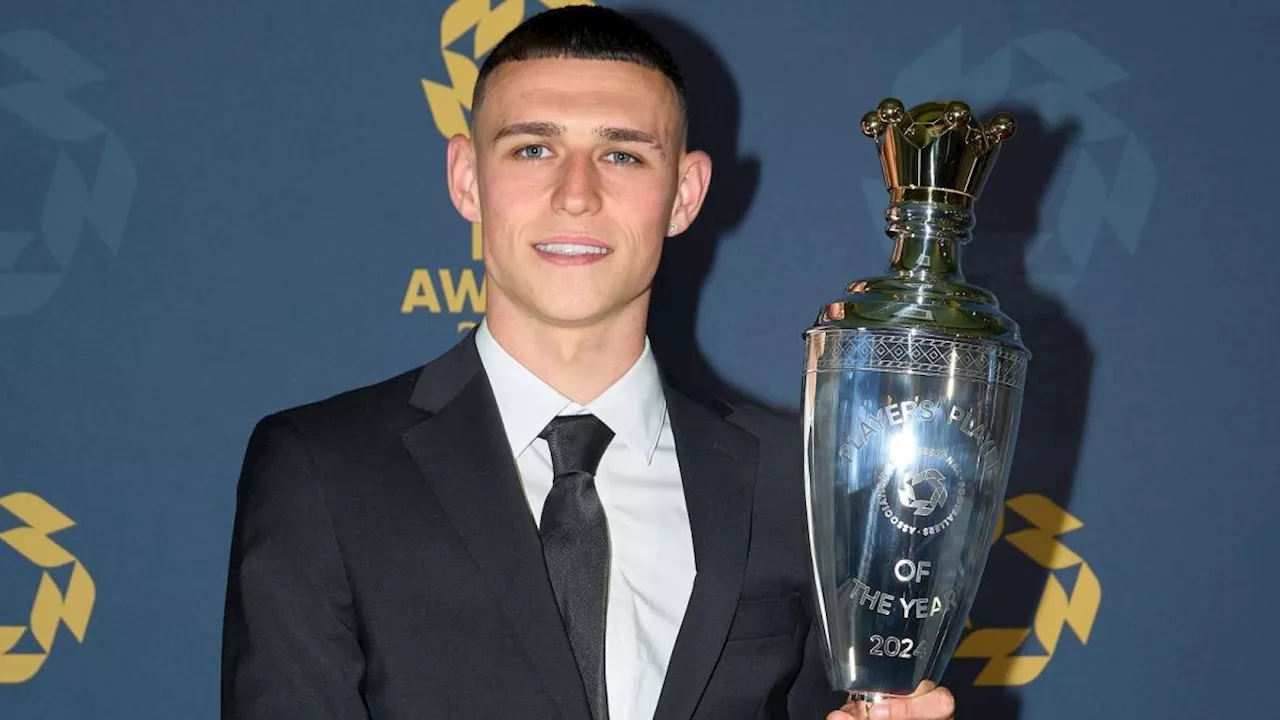 PFA Awards, la notte degli Oscar del calcio inglese: Foden calciatore dell'anno, Palmer miglior giovane