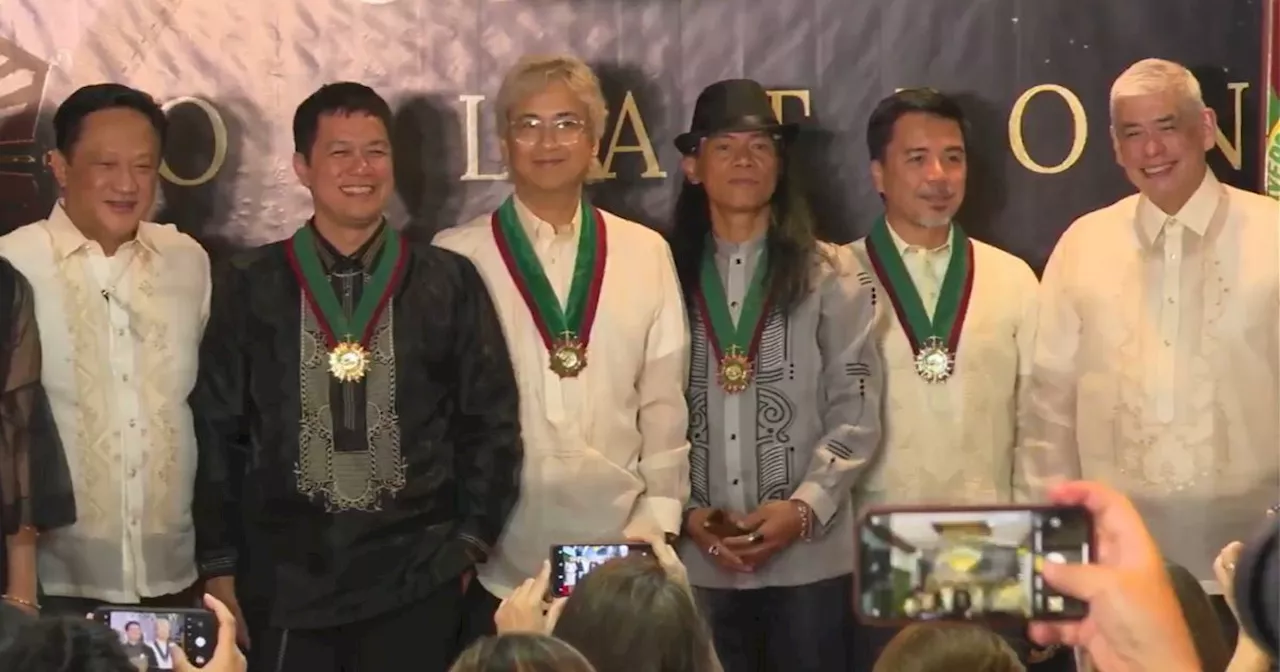 Eraserheads members receive UP Gawad Oblation medals