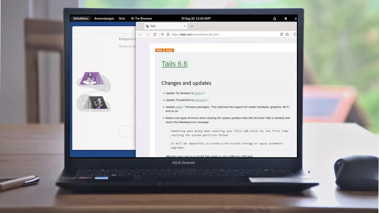 Anonymisierendes Linux: Tails 6.6 beschleunigt Installation mit Tails-Cloner