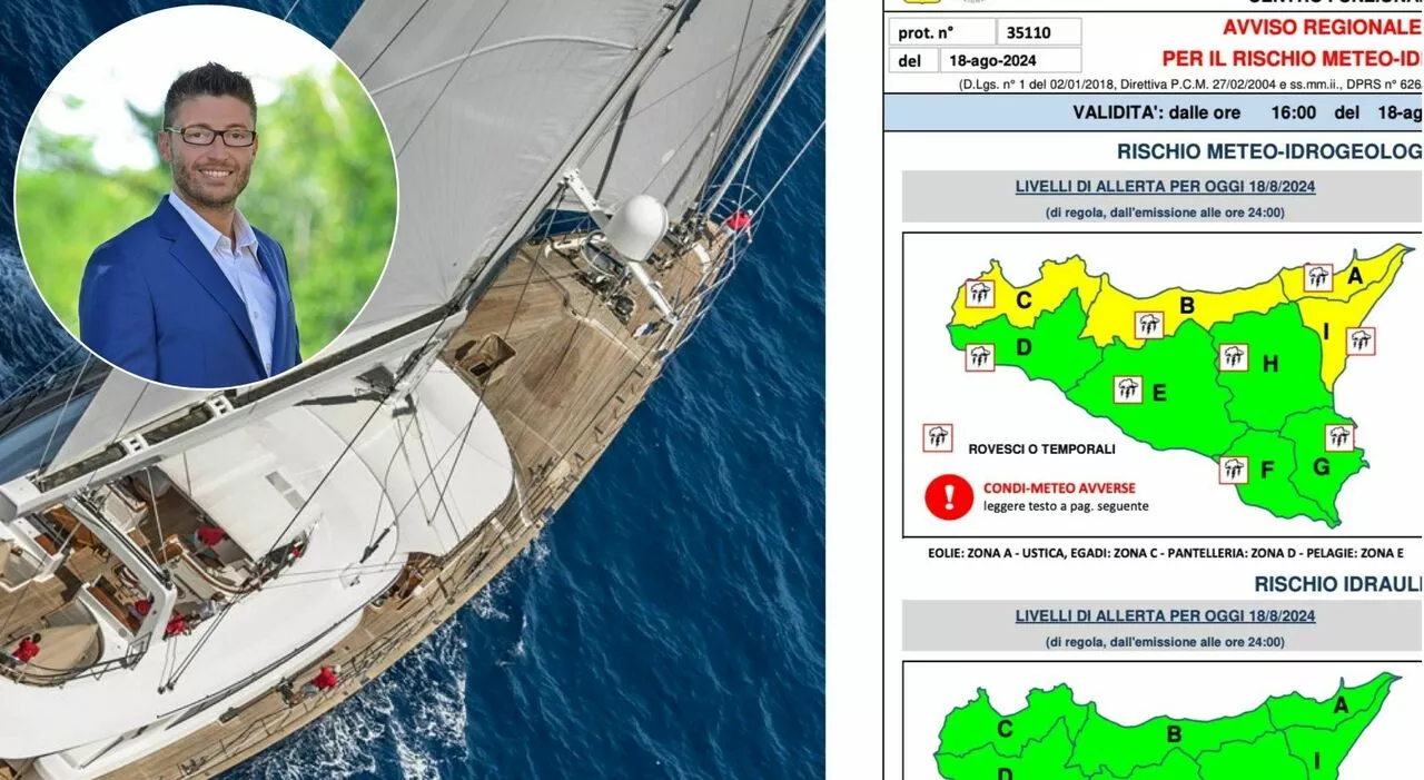 Naufragio Bayesian, imprudenza? Il meteorologo: «C'era un'allerta meteo, si sapeva di fenomeni intensi»