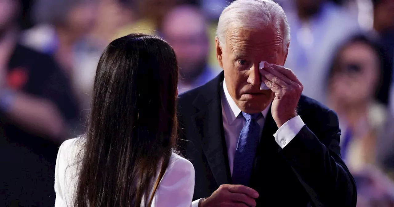 Joe Biden's rarely-seen daughter brings President to tears as she introduces him