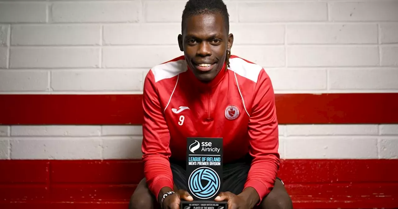 Sligo Rovers striker on setback he overcame to win Player of the Month award