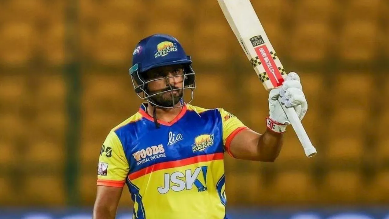 Karun Nair: डेब्‍यू में ट्रिपल सेंचुरी मारने वाले बैटर ने मचाया कोहराम, T20 लीग में चौके-छक्‍के की बरसात करके ठोके 124 रन