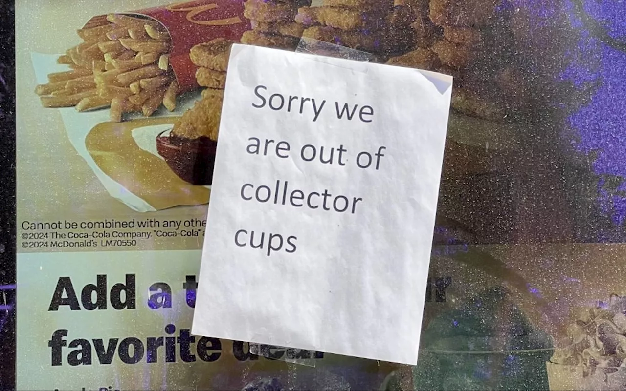 Can’t find collector’s cups at McDonald’s? Try eBay