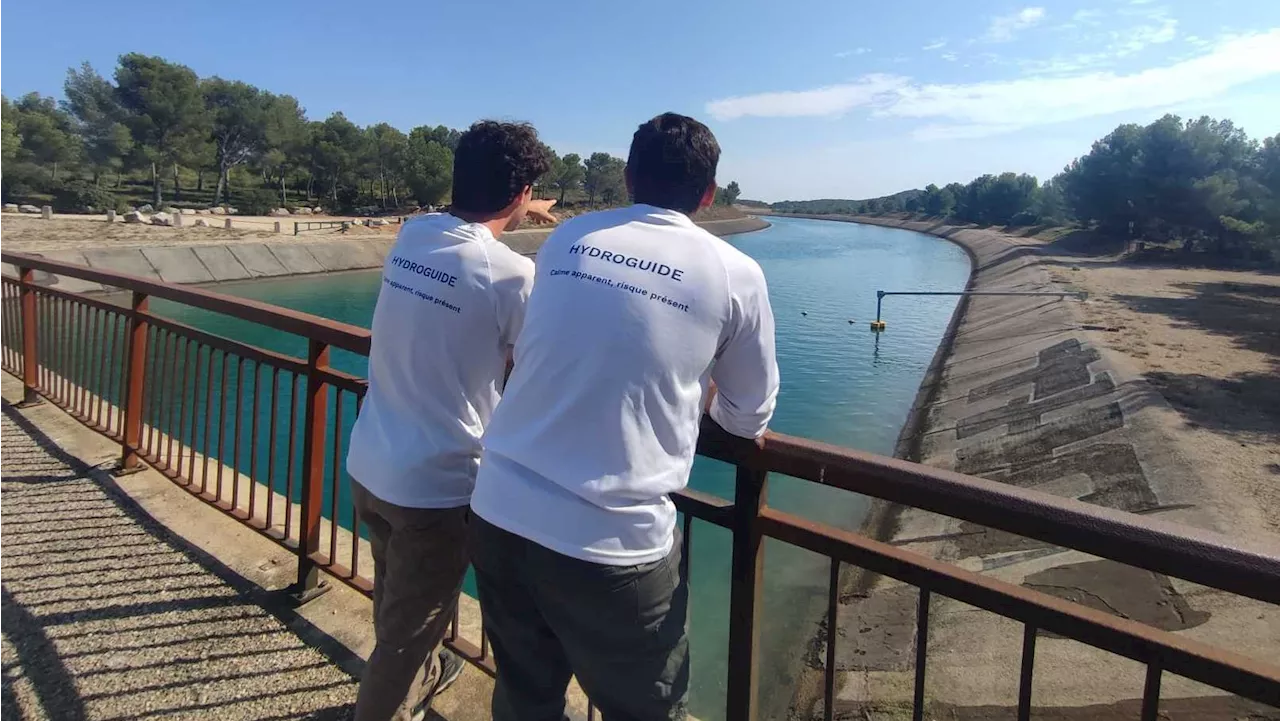 Les hydroguides veillent à la sécurité au bord du canal EDF de Mallemort à Saint-Chamas