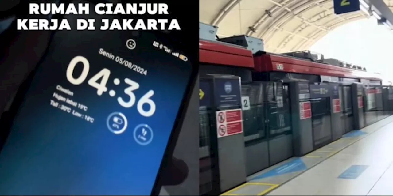 Naik Bis hingga LRT, Perjalanan Pria Berangkat Kerja dari Cianjur ke Jakarta Ini Curi Perhatian