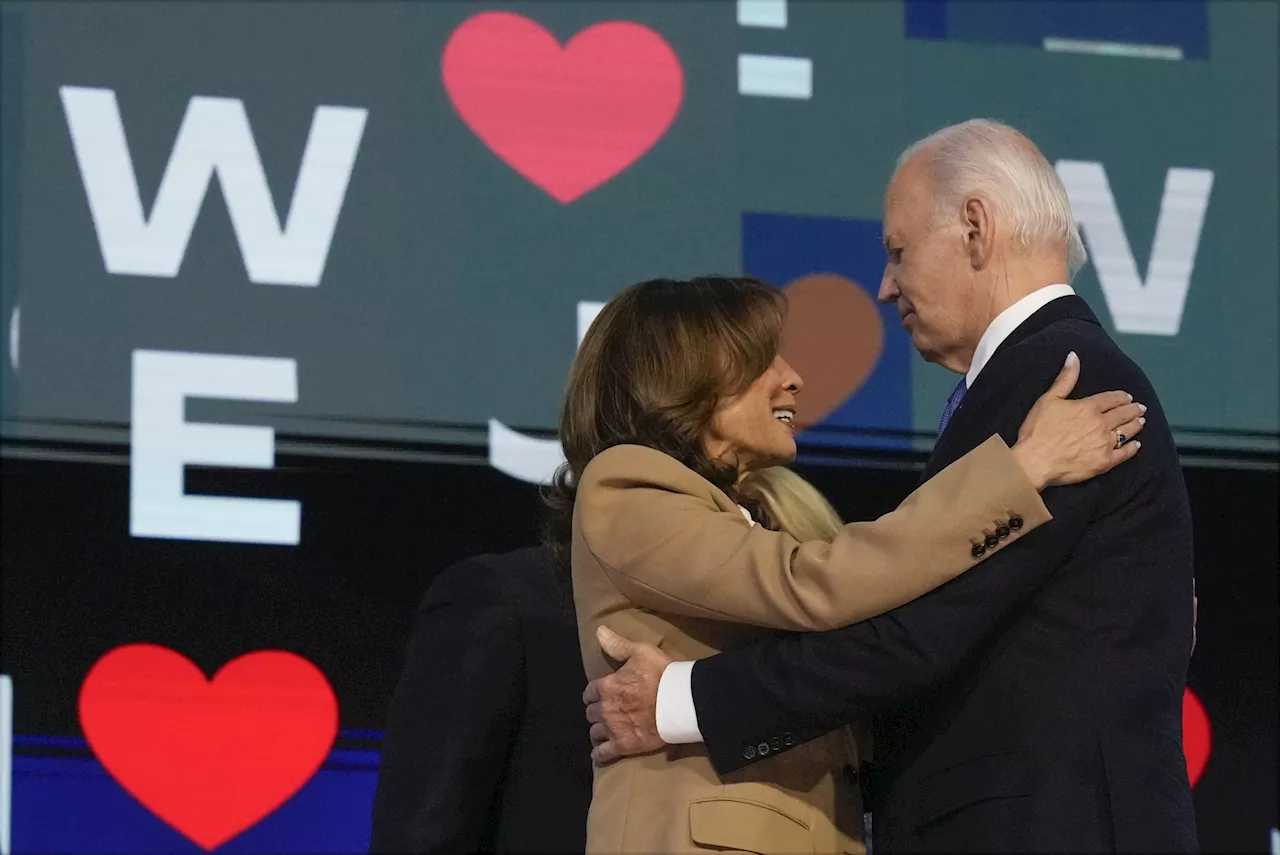 Moment Kamala Harris Appears To Tell Joe Biden 'I Love You' Goes Viral