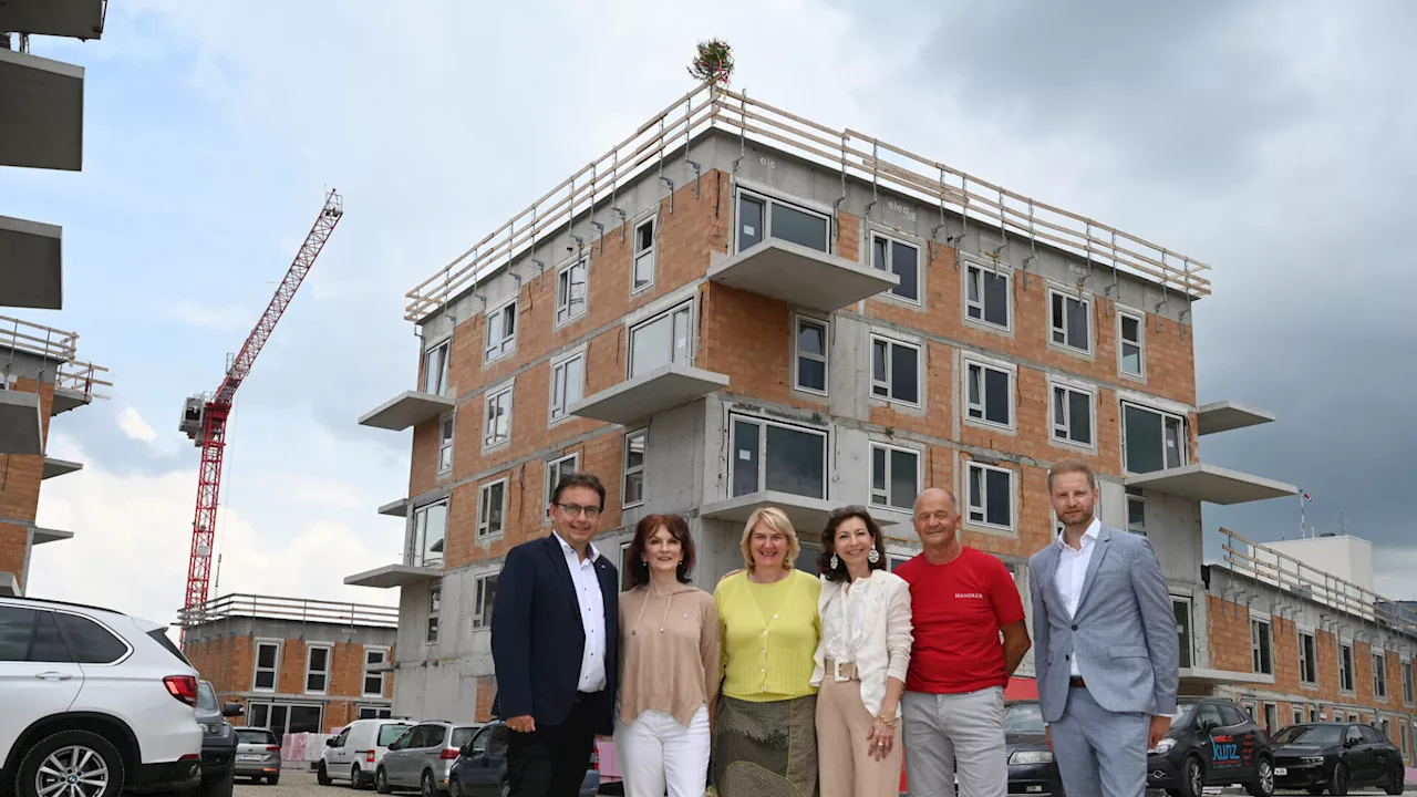 Gleichenfeier Spitalsgärten Baden gab Ausblick auf Wohnen der Zukunft