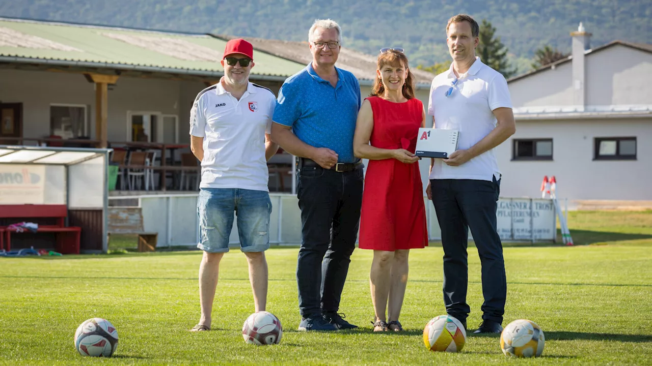 Pfaffstätten: Schneller Surfen auch am Sportplatz