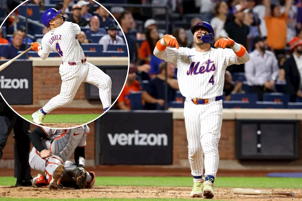 Francisco Alvarez's walk-off homer gives Mets crucial win over Orioles