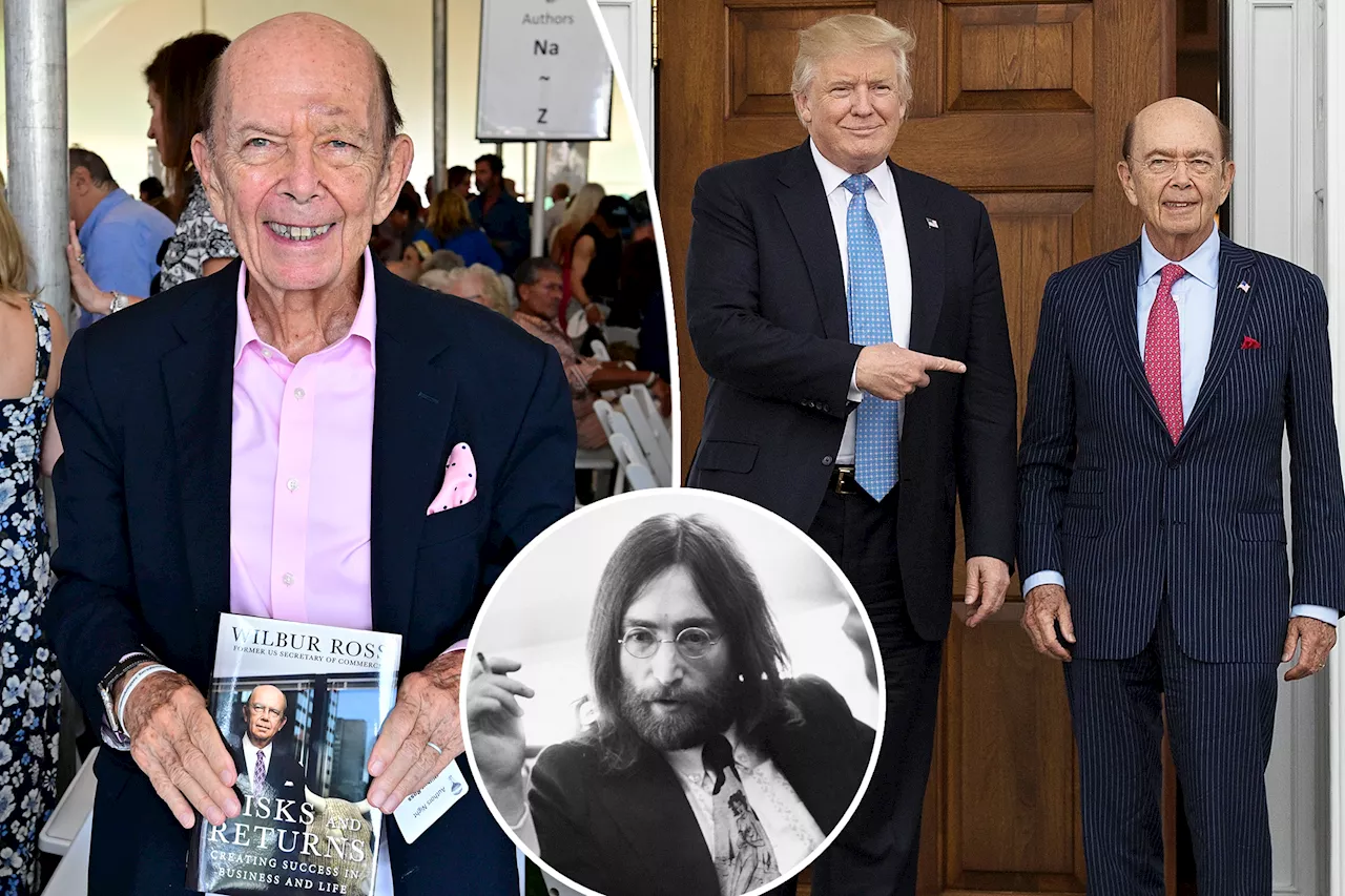  Former Commerce Secretary Wilbur Ross dishes on Donald Trump, being John Lennon's neighbor, in new book