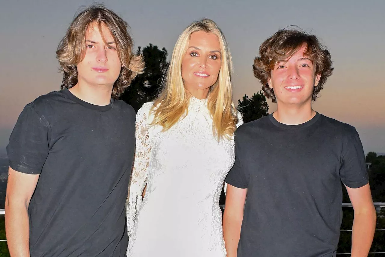 Brooke Mueller and Charlie Sheen's Twin Sons Bob and Max, 15, Make Rare Appearance at Mom's 47th Birthday