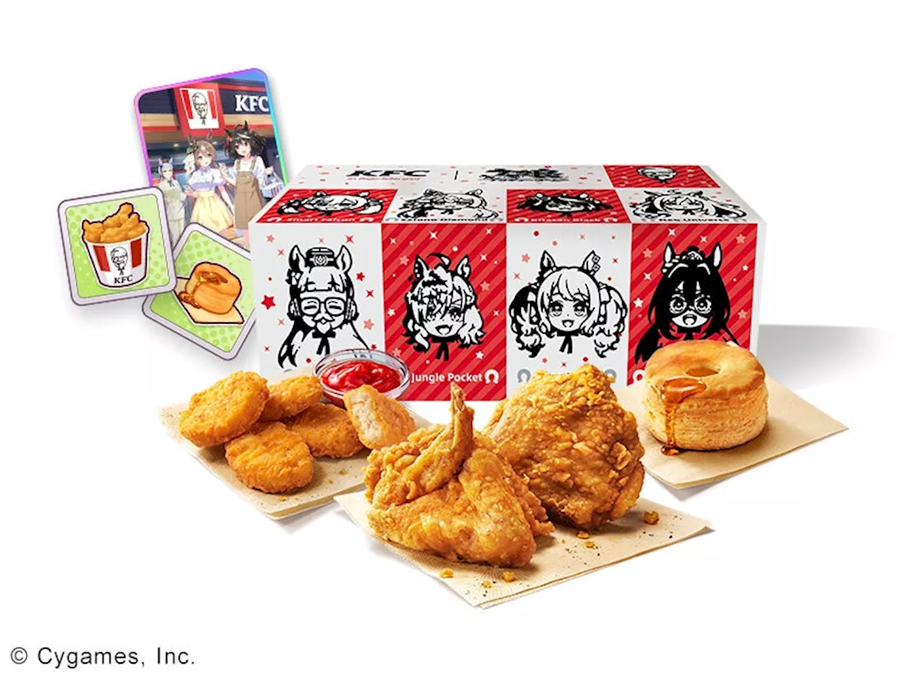 【KFC｜ウマ娘】描き下ろしデザイングッズや、ゲーム内限定アイテムが手に入る「ウマ娘と今日、ケンタッキーにしない？スペシャルセット」8月24日(土)から9月13日(金)までKFCネットオーダー限定販売