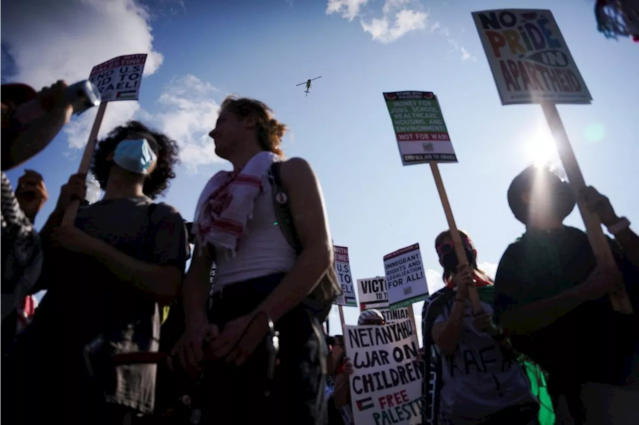 Thousands march against Gaza war at Democratic convention