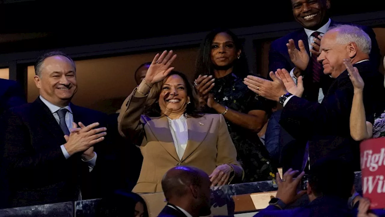 Harris urges Democrats to fight in surprise DNC appearance - SABC News - Breaking news, special reports,