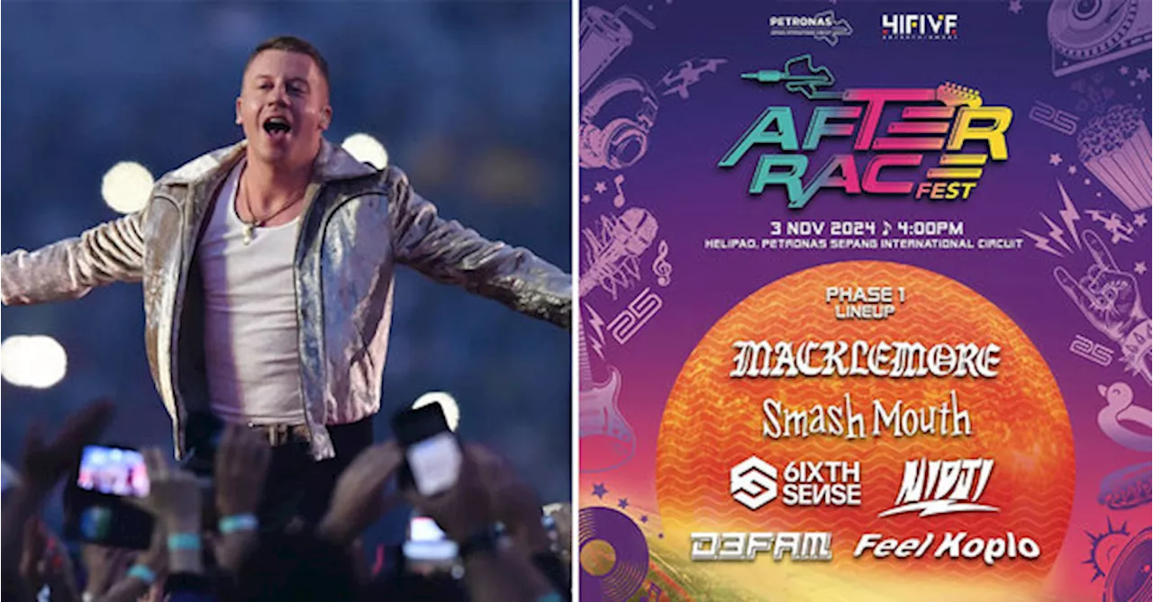 Macklemore, Smash Mouth & More Are Coming To Malaysia For A Music Fest This November