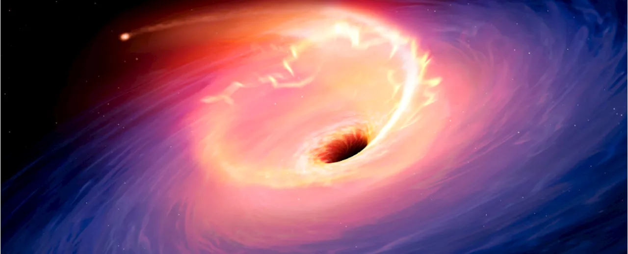 Distant Supermassive Black Hole Discovered Savoring Its Meal, Bite by Bite