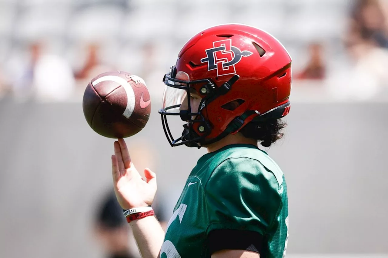 Danny O’Neil said he was excited to be named SDSU’s starting quarterback, then it was back to work