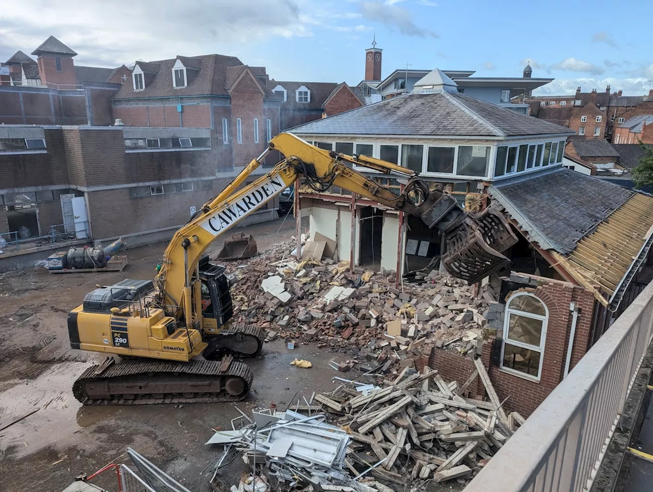 Shrewsbury shopping centre's demolition gets underway as council plans to record memories for posterity