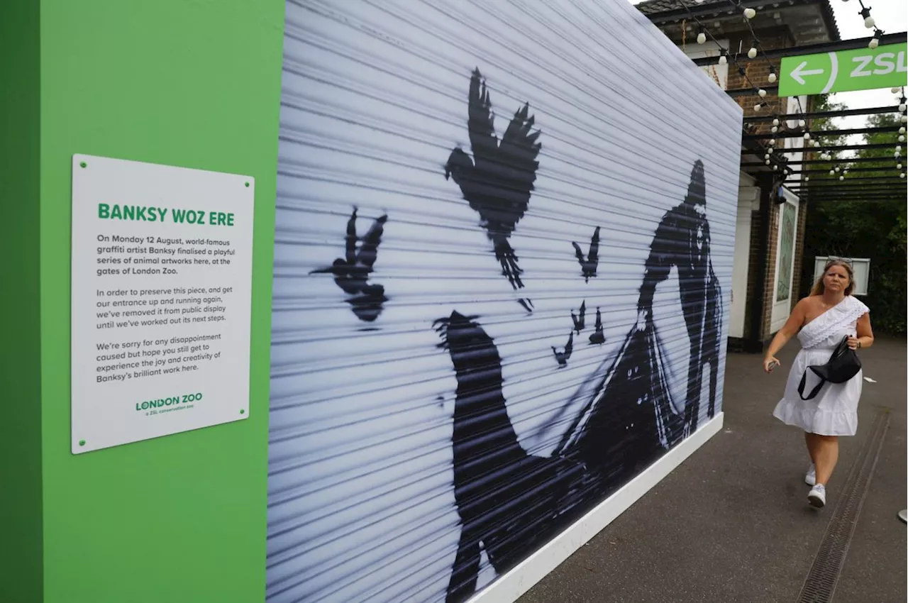 London Zoo is the latest to remove Banksy's animal mural for protection