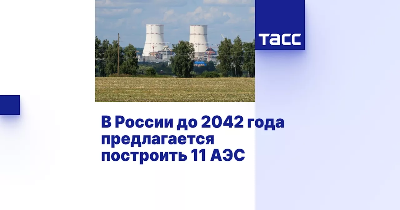 В России до 2042 года предлагается построить 11 АЭС