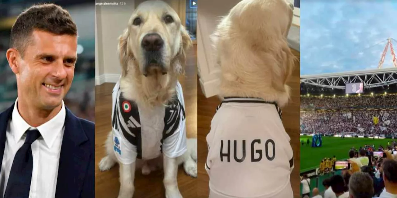 La Juve ha un nuovo tifoso speciale: è Hugo, il cane di Thiago Motta