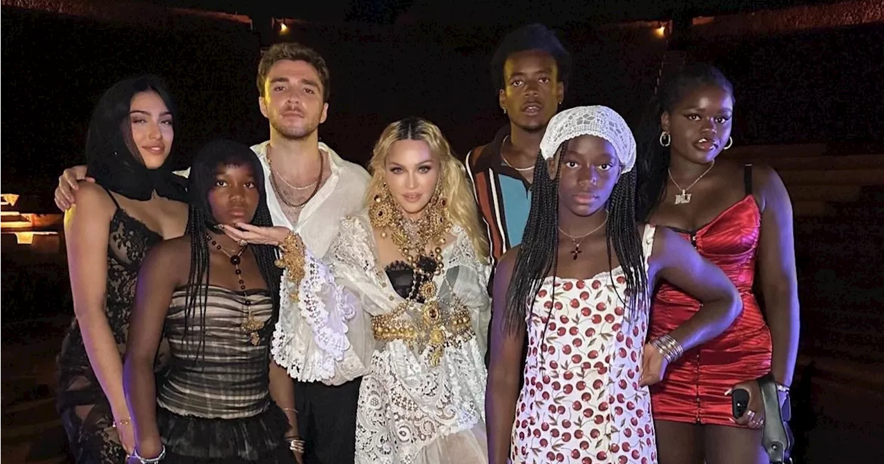 Madonna Shares Rare Photo With All 6 of Her Kids