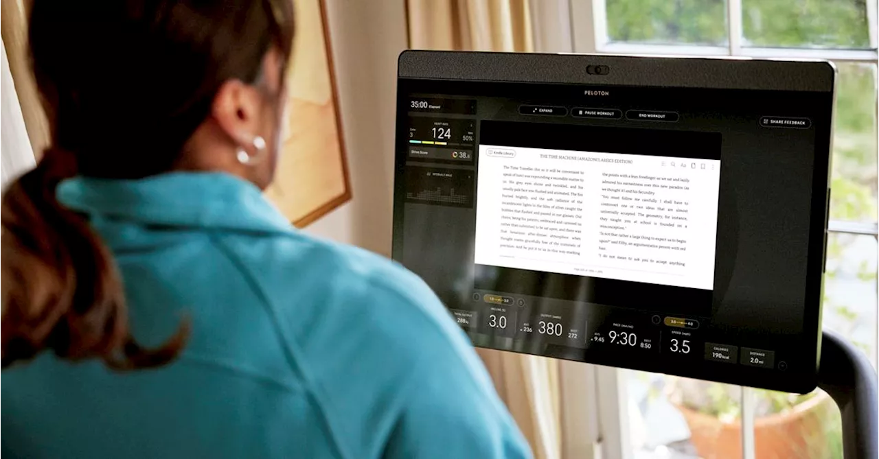 You can now read Kindle books on a Peloton