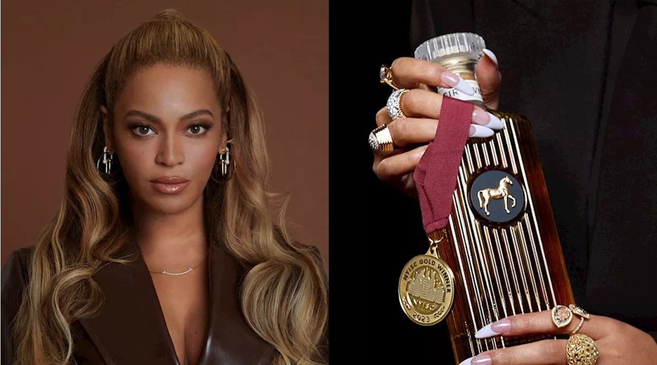 Beyoncé Debuts Whiskey Brand SirDavis in Custom Crochet Minidress by Les Fleurs