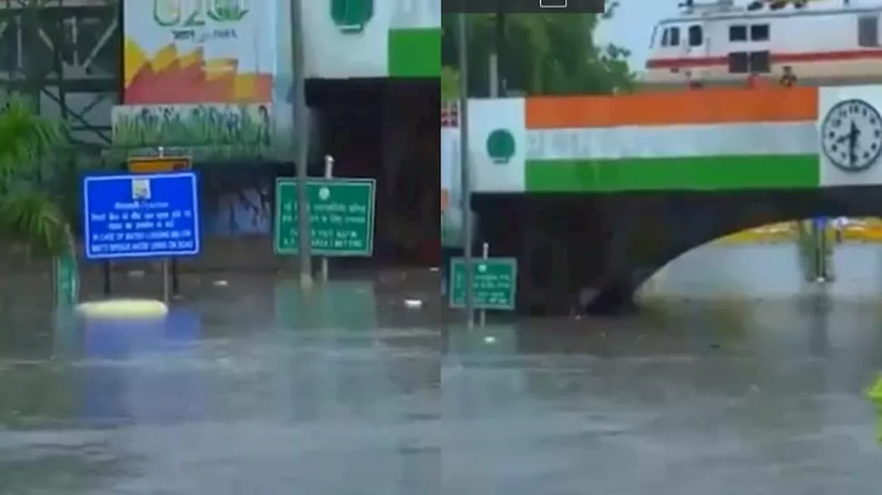 School Bus, Autorickshaw Get Stuck In Delhis Waterlogged Minto Bridge Underpass, 3 Children Rescued