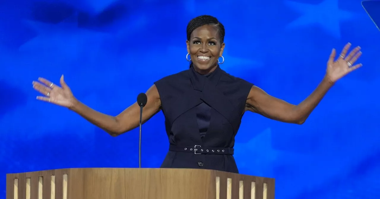 At DNC, former First Lady Michelle Obama looks ahead to new leadership