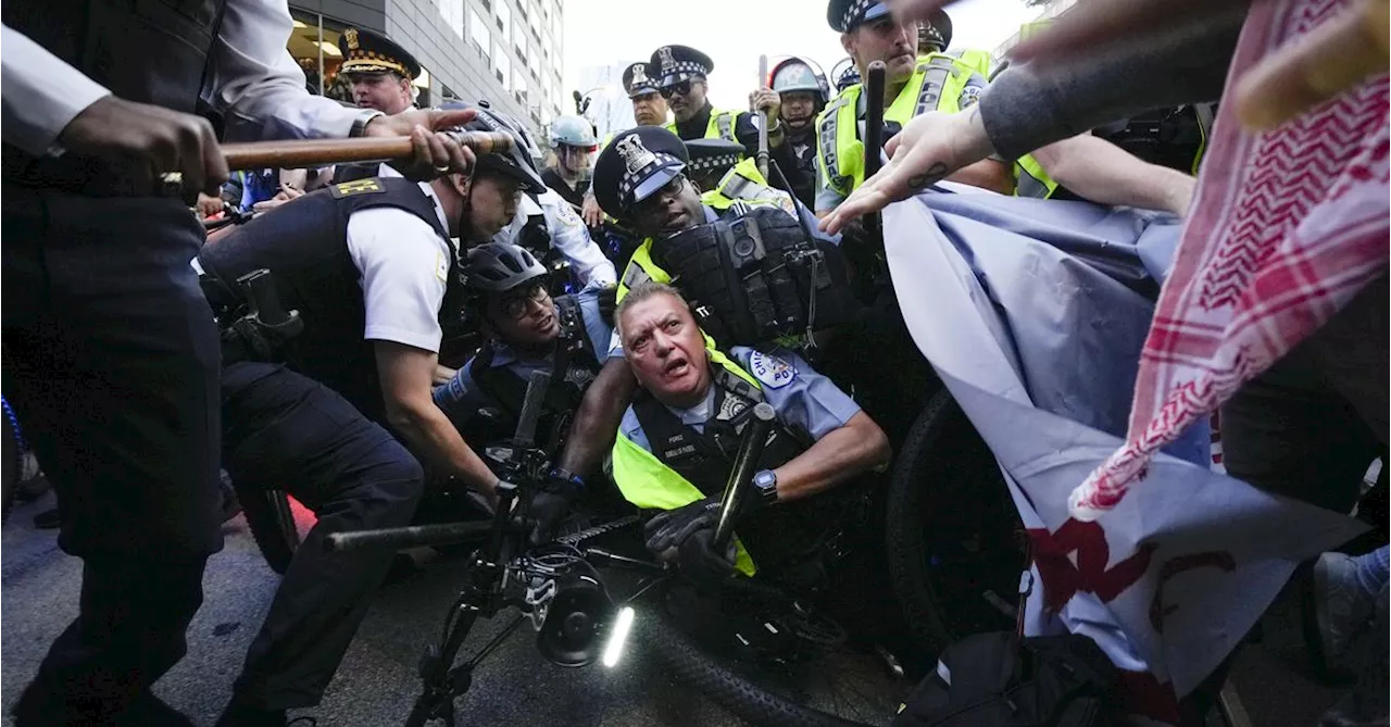 More than 50 people arrested at violent protest in Chicago during Democratic National Convention