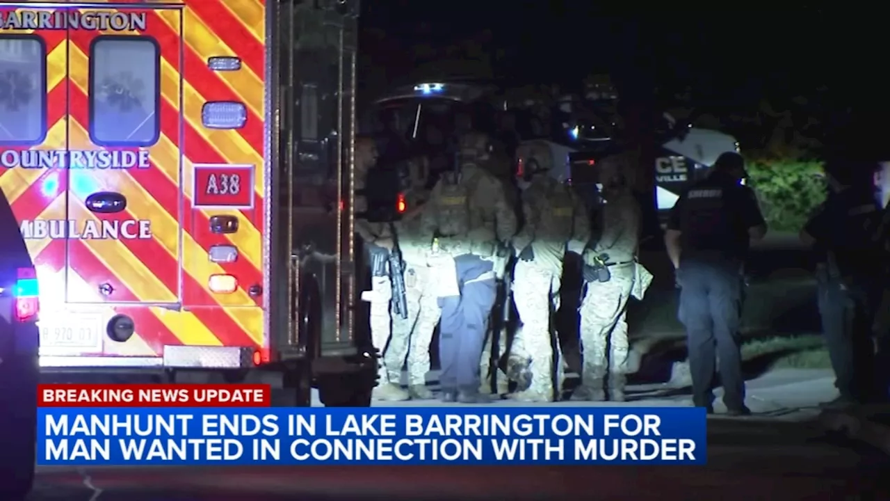 Chicago murder suspect, Cary woman charged after Lake Barrington manhunt