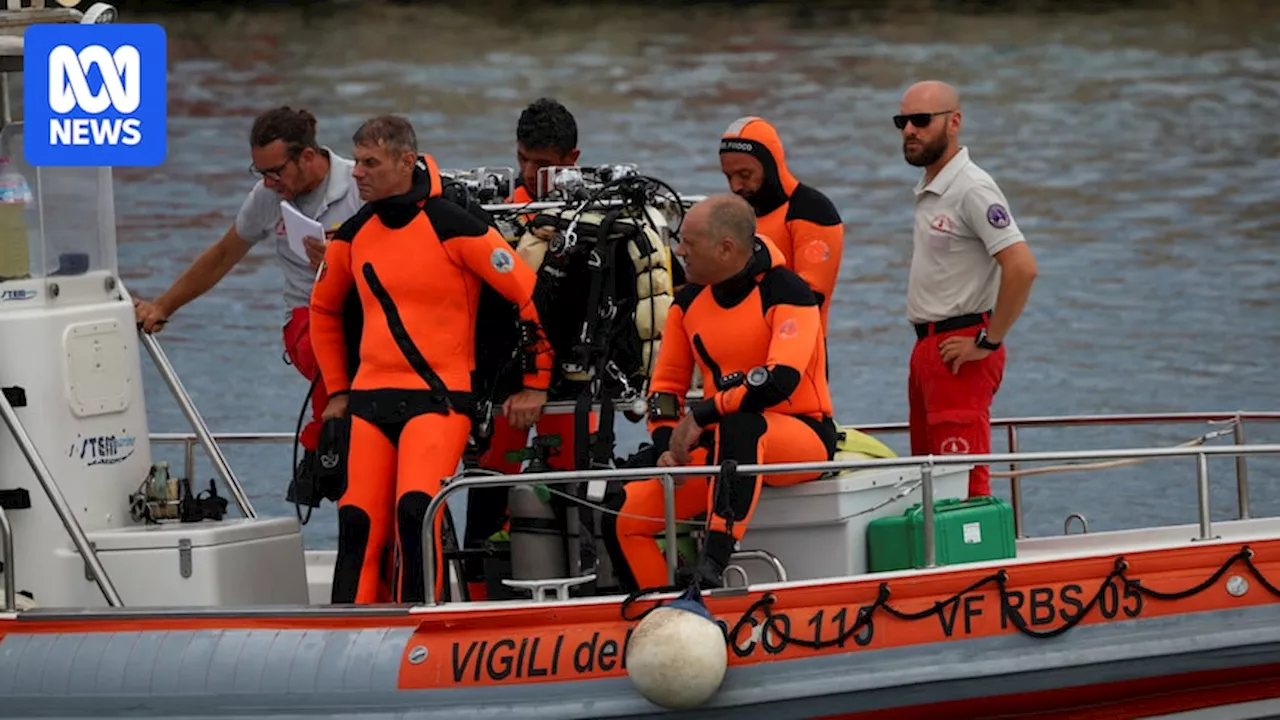 Five bodies found in superyacht wreck off the coast of Sicily as search efforts continue